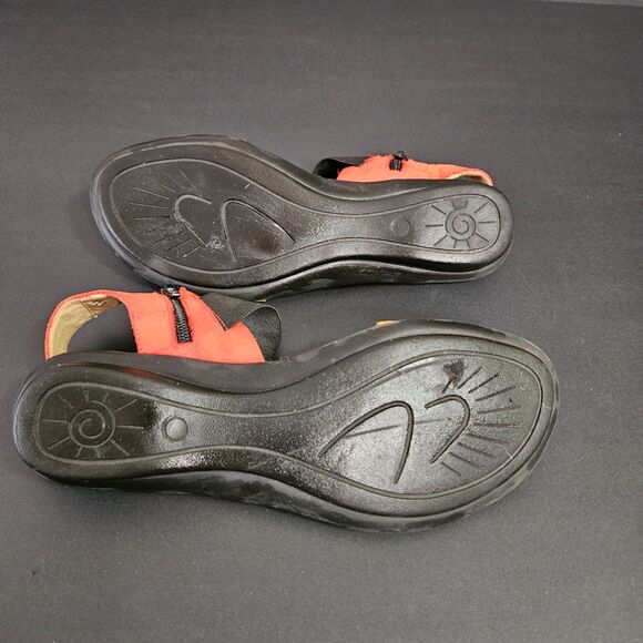 Sesto Meucci Italian Suede Sandal 8.5 Narrow stretch comfort multi color - Picture 6 of 6